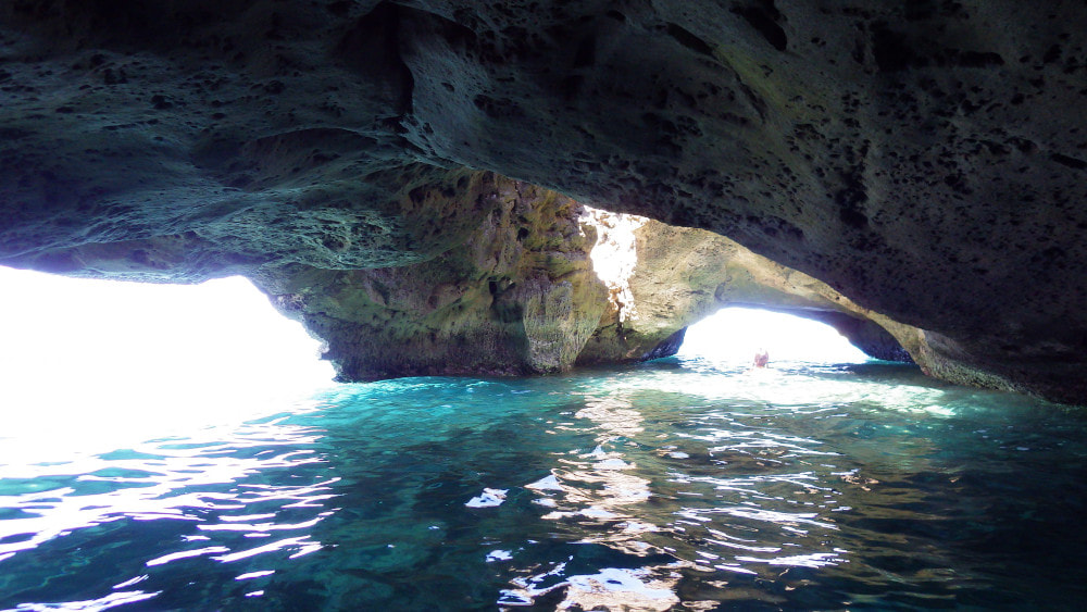 A two entry sea cave